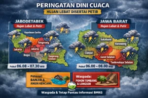 Cuaca Hari Ini: Ancaman Kekeringan dan Hujan Petir Menghantui Beberapa Wilayah