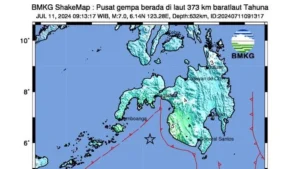 Gempa M 5,5 Guncang Kepulauan Sangihe, Warga Diminta Waspada