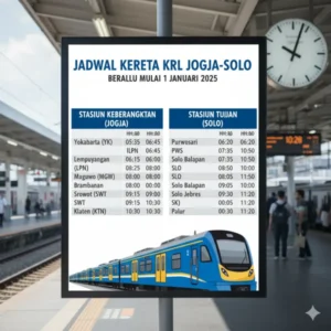 Jadwal KRL Jogja Solo 15 Juni 2026: Rute, Tarif, dan Waktu Keberangkatan yang Perlu Diketahui