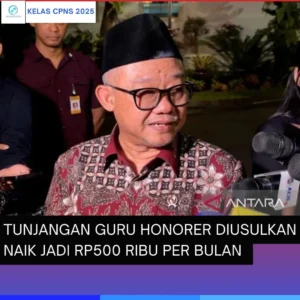 Tunjangan Guru Naik Rp500 Ribu, Guru ASN Setara Gaji Pokok Ditransfer ke Rekening Pribadi